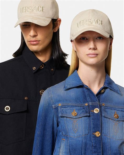 versace men's baseball cap|Versace embroidered baseball cap.